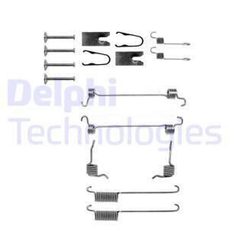 DELPHI Zubehörsatz Bremsbacken Trommelbremse Montagesatz