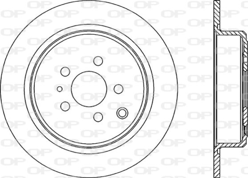 2x OPEN PARTS Bremsscheibe