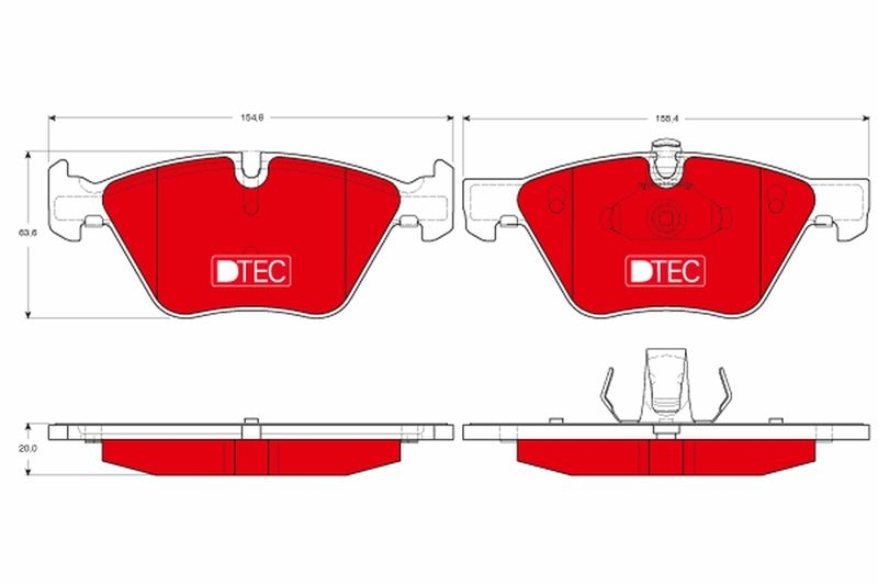 TRW Bremsbelagsatz, Scheibenbremse DTEC COTEC