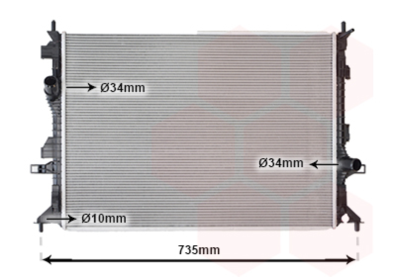 VAN WEZEL K&uuml;hler, Motork&uuml;hlung 18012717