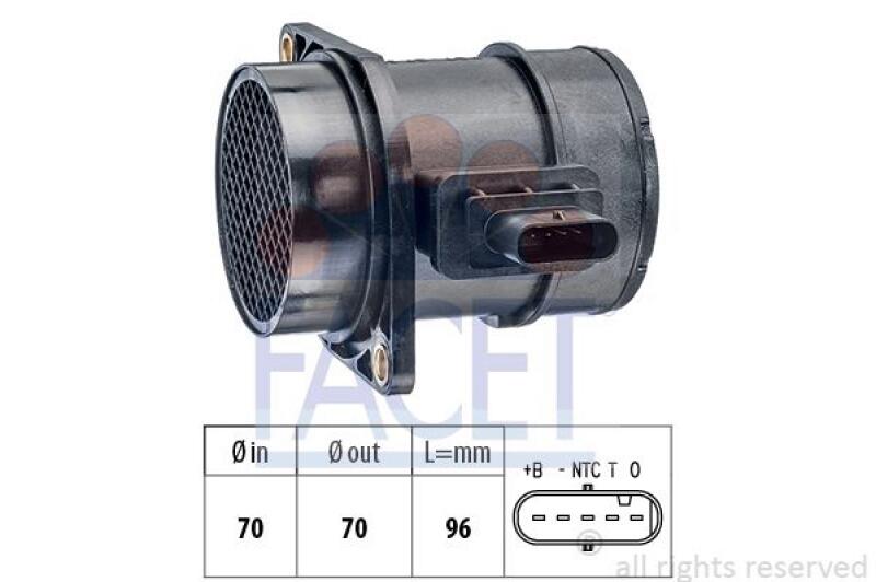 FACET Air Mass Sensor Made in Italy - OE Equivalent