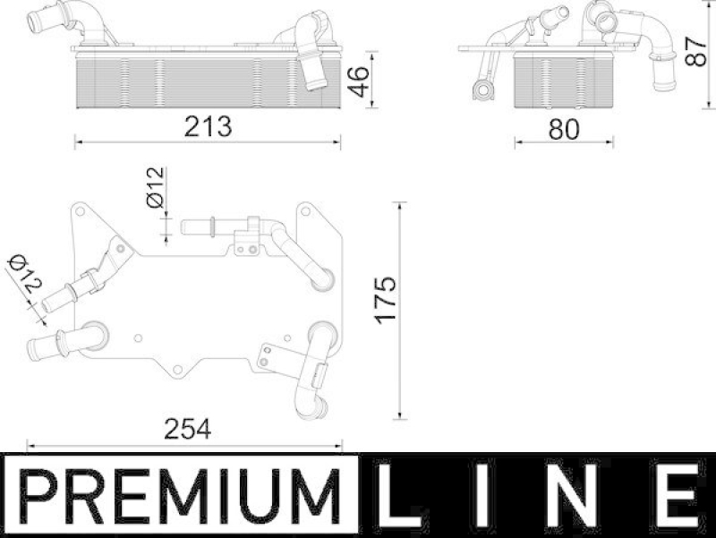 MAHLE Ölkühler, Automatikgetriebe BEHR *** PREMIUM LINE ***