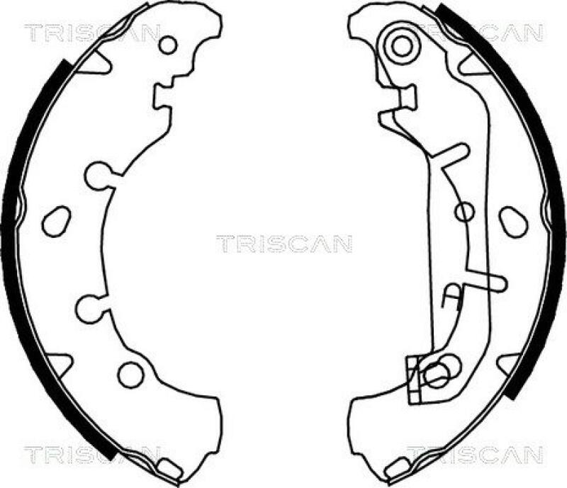 TRISCAN Bremsbackensatz