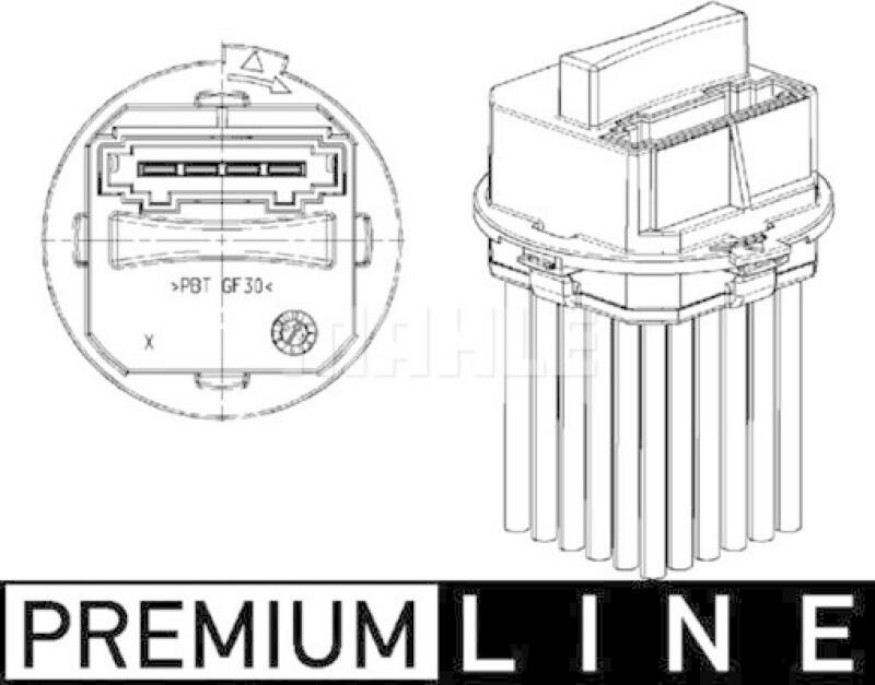 MAHLE Regler, Innenraumgebläse BEHR *** PREMIUM LINE ***