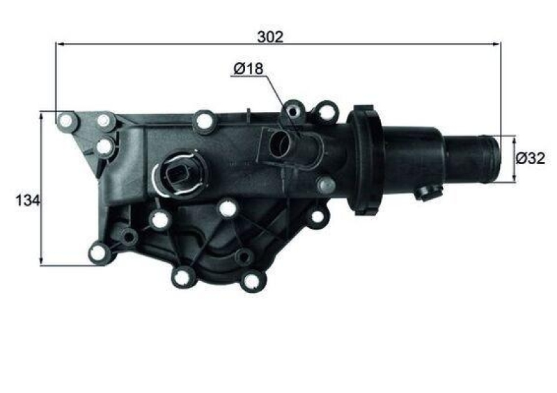 MAHLE Thermostat für Kühlmittel / Kühlerthermostat TH 59 83