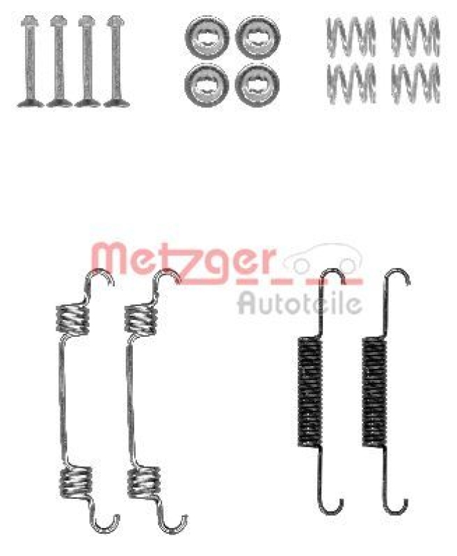 METZGER Accessory Kit, parking brake shoes