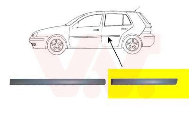 VAN WEZEL Trim/Protective Strip, door