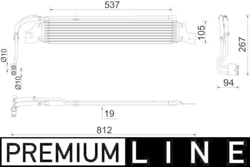 MAHLE Oil Cooler, automatic transmission BEHR *** PREMIUM LINE ***