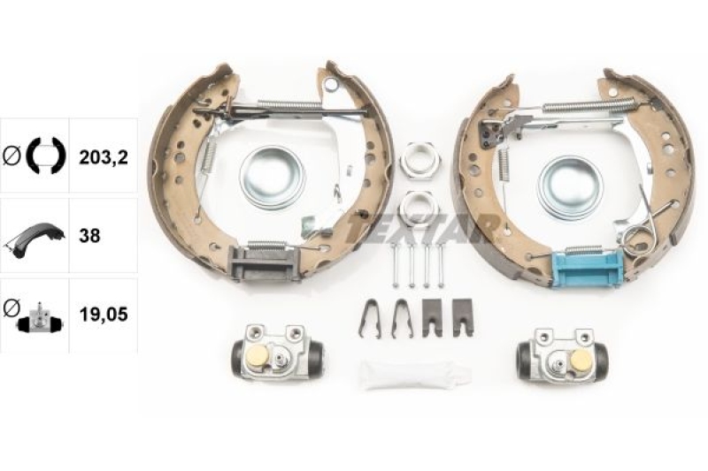 TEXTAR Brake Shoe Set Shoe Kit Pro