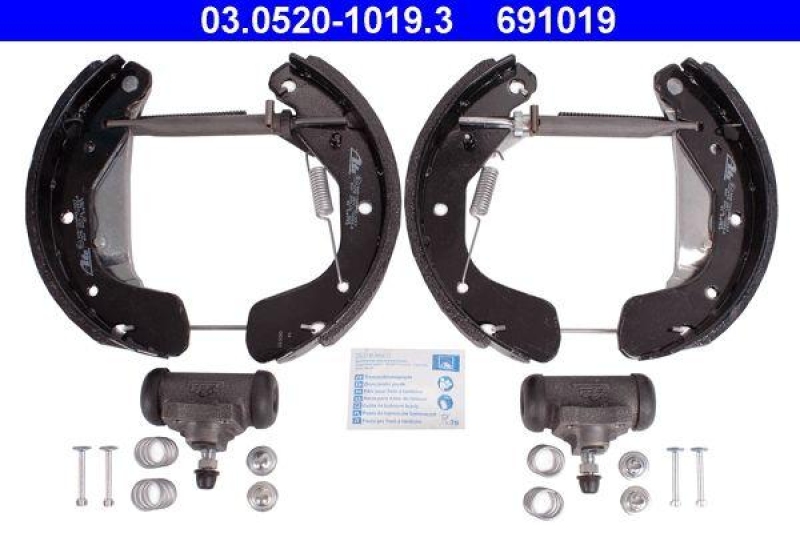 ATE Brake Shoe Set Original ATE TopKit