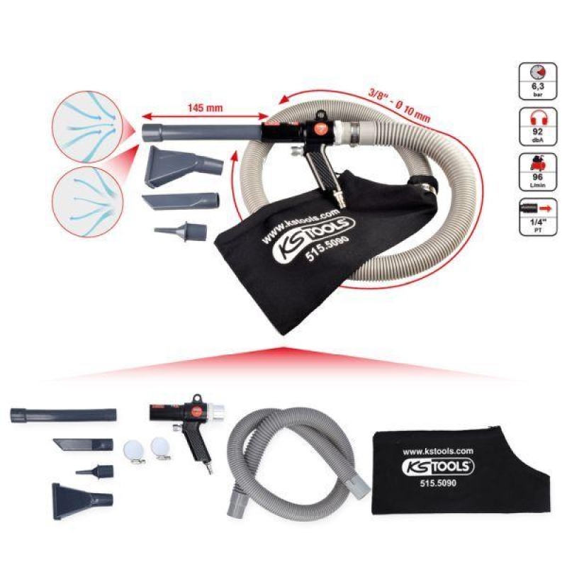 KS TOOLS Suction/Blast Gun (compressed air)