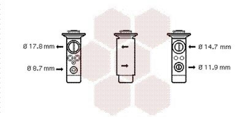 VAN WEZEL Expansionsventil, Klimaanlage