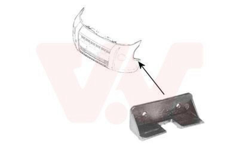 VAN WEZEL Mounting Bracket, bumper