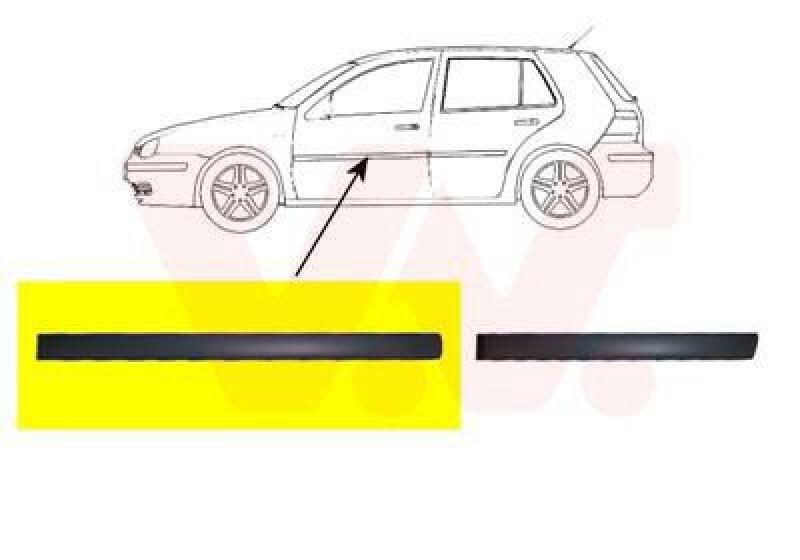 VAN WEZEL Trim/Protective Strip, door