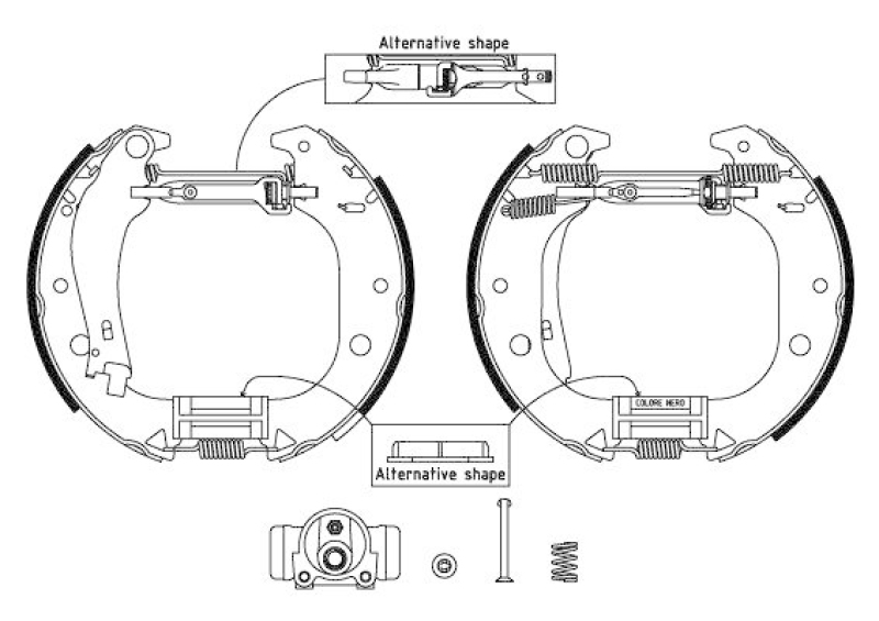 TEXTAR Bremsbackensatz Shoe Kit Pro 84059900