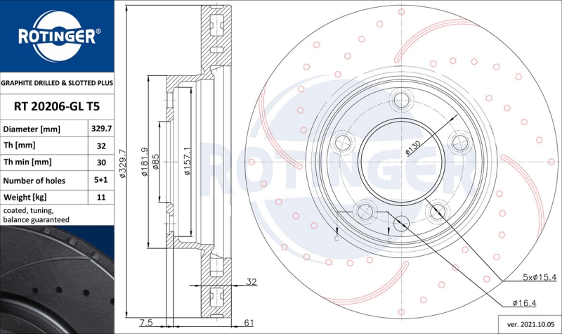 2x ROTINGER Bremsscheibe