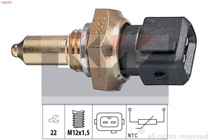 KW Sensor, Kühlmitteltemperatur Made in Italy - OE Equivalent