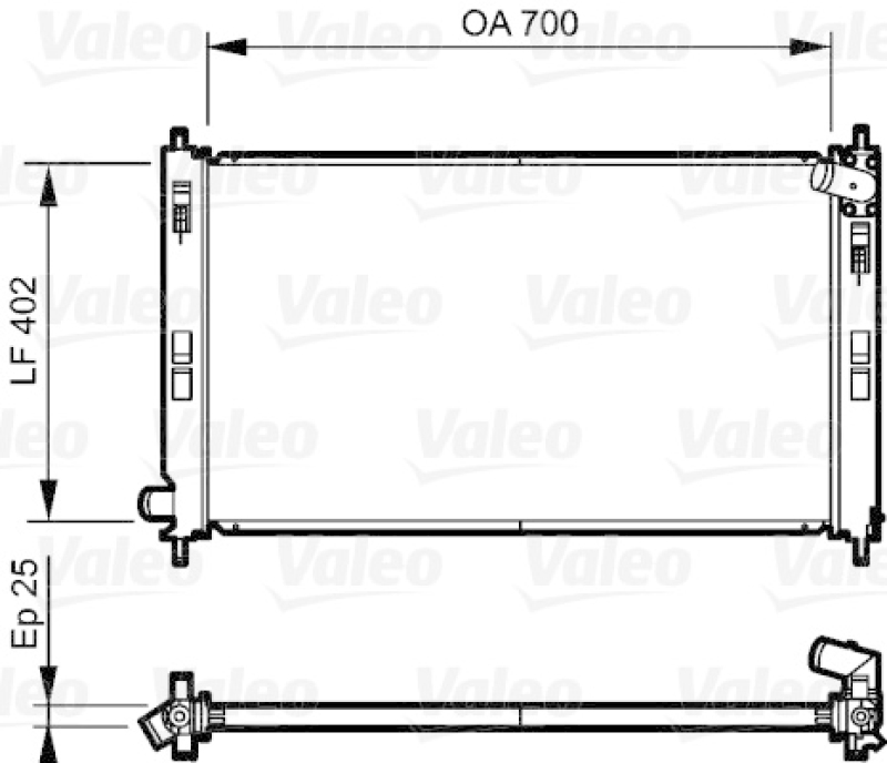 VALEO Radiator, engine cooling