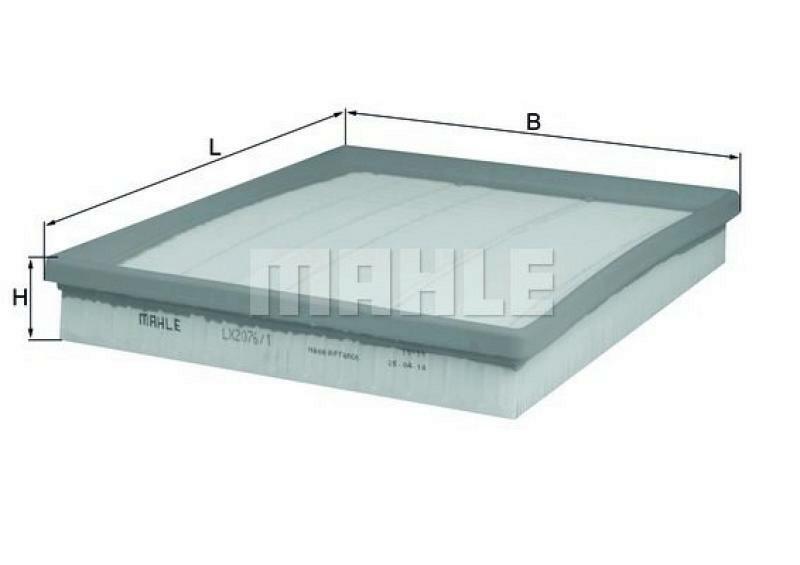 MAHLE ORIGINAL Luftfilter LX 2076/1