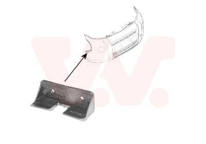 VAN WEZEL Mounting Bracket, bumper