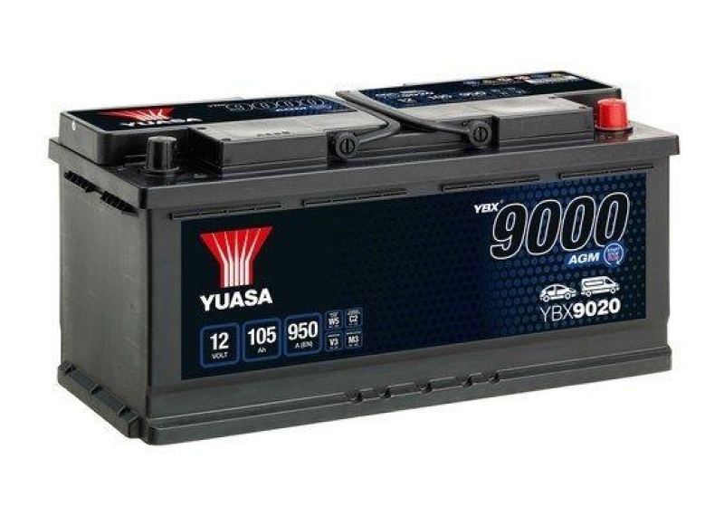 YUASA Starterbatterie YBX9000 AGM Start Stop Plus Batteries
