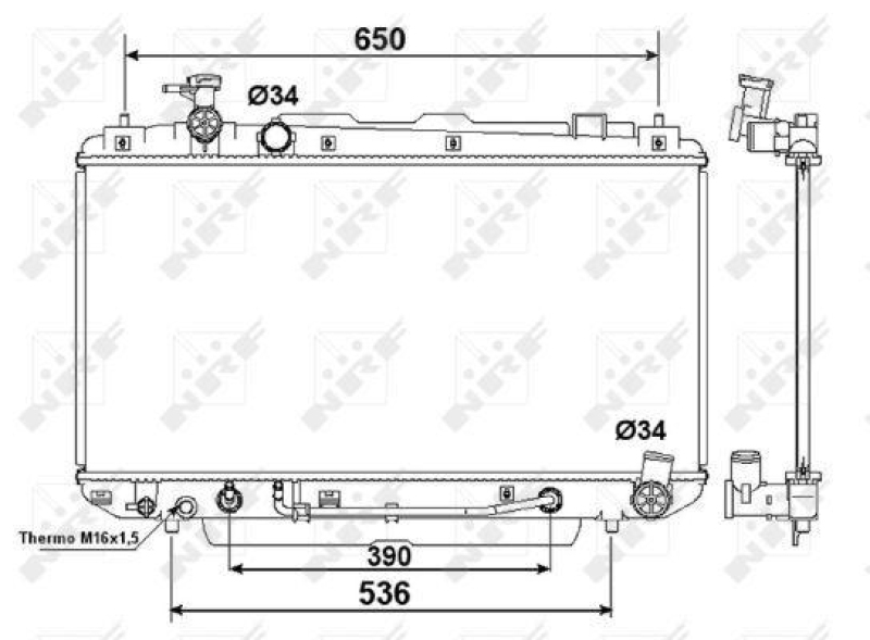 NRF Radiator, engine cooling