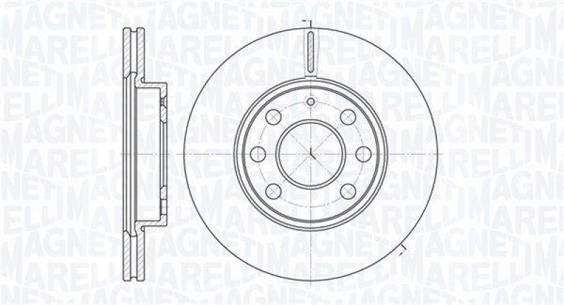 MAGNETI MARELLI Bremsscheibe 361302040184