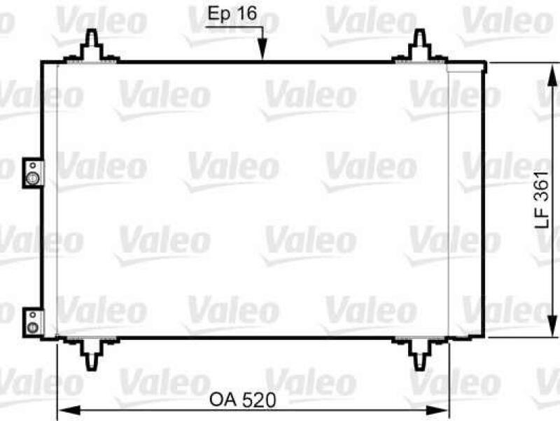 VALEO Kondensator, Klimaanlage 814080
