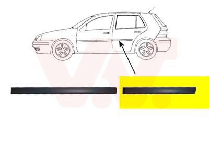 VAN WEZEL Trim/Protective Strip, door