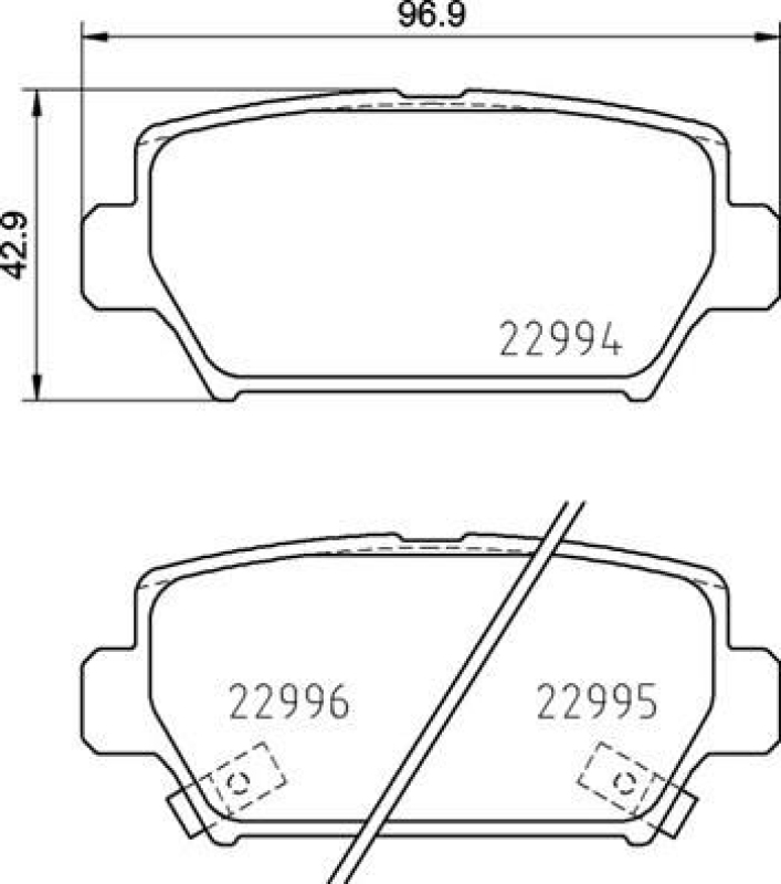 BREMBO Bremsbelagsatz, Scheibenbremse PRIME LINE