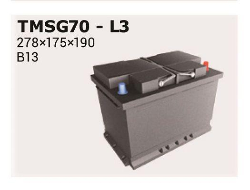IPSA Starterbatterie Stop&Go EFB TMSG70
