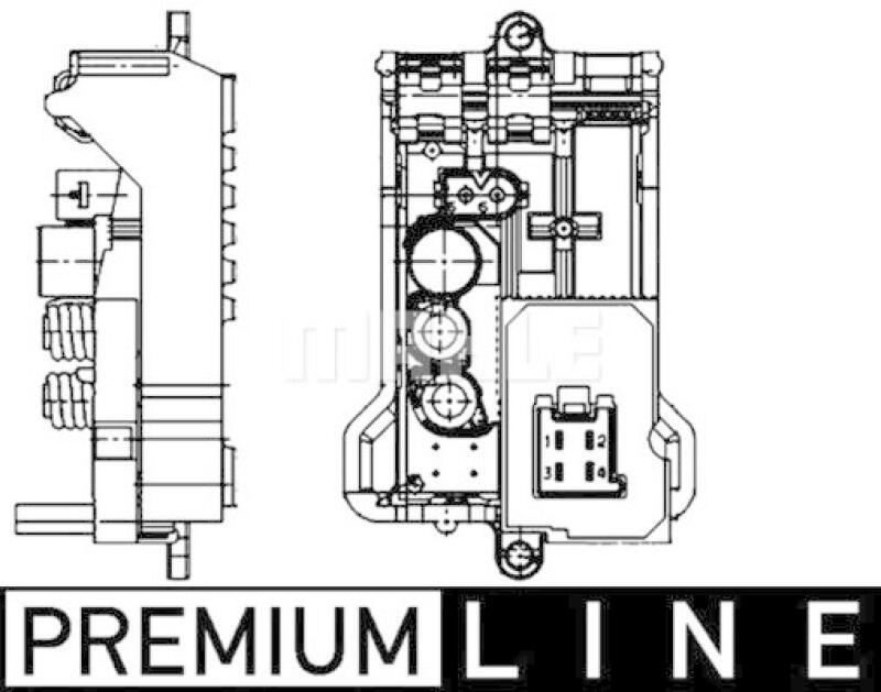 MAHLE Regulator, passenger compartment fan BEHR *** PREMIUM LINE ***