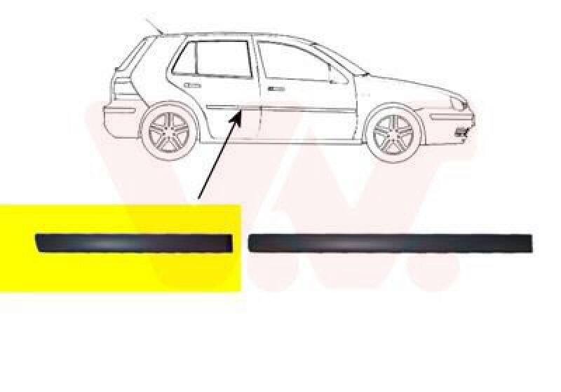 VAN WEZEL Trim/Protective Strip, door