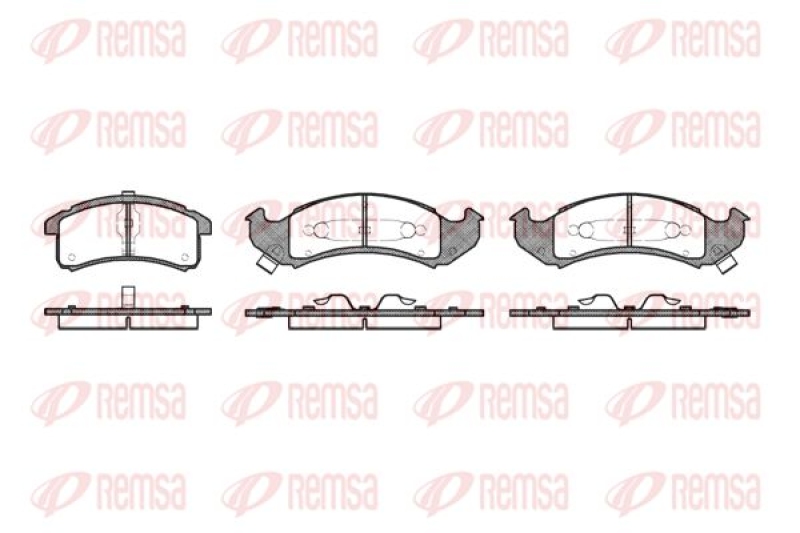 REMSA Brake Pad Set, disc brake