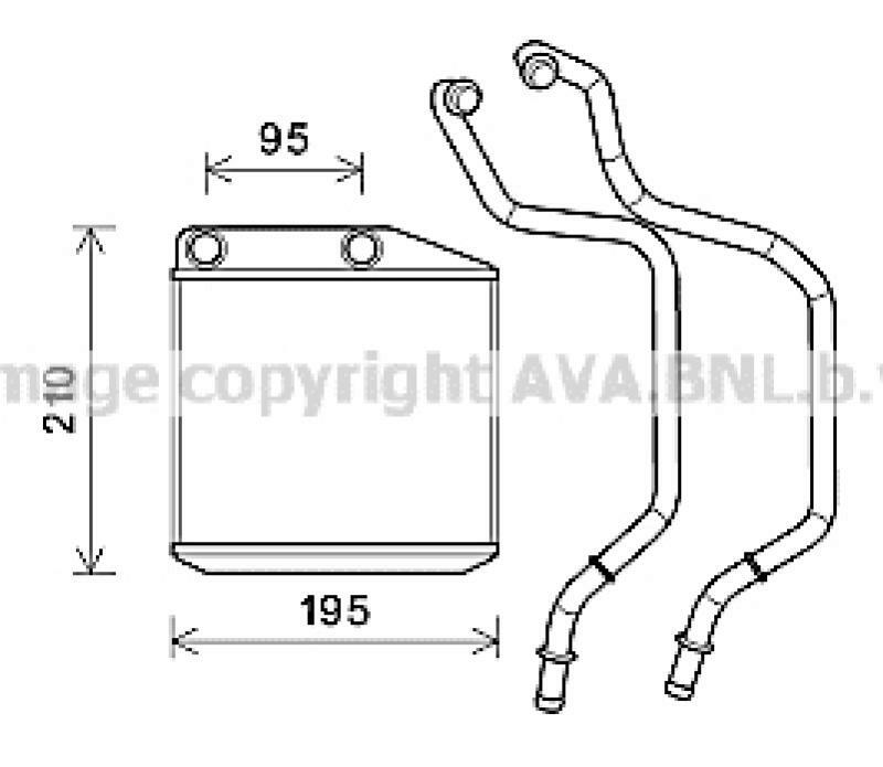 AVA QUALITY COOLING Heat Exchanger, interior heating