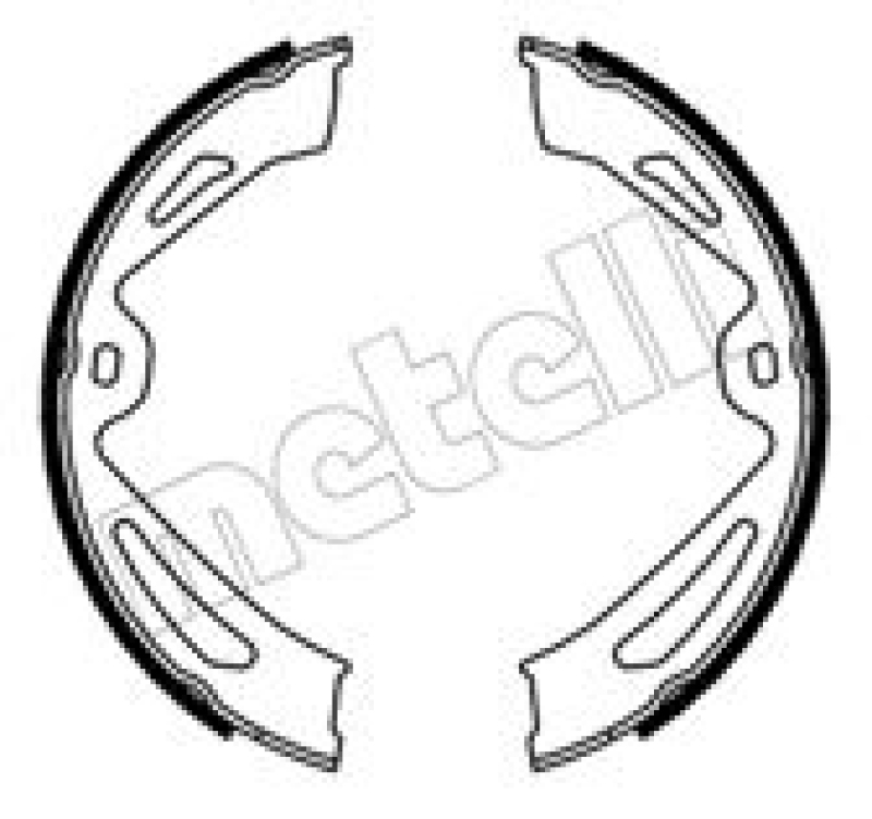 METELLI Brake Shoe Set, parking brake
