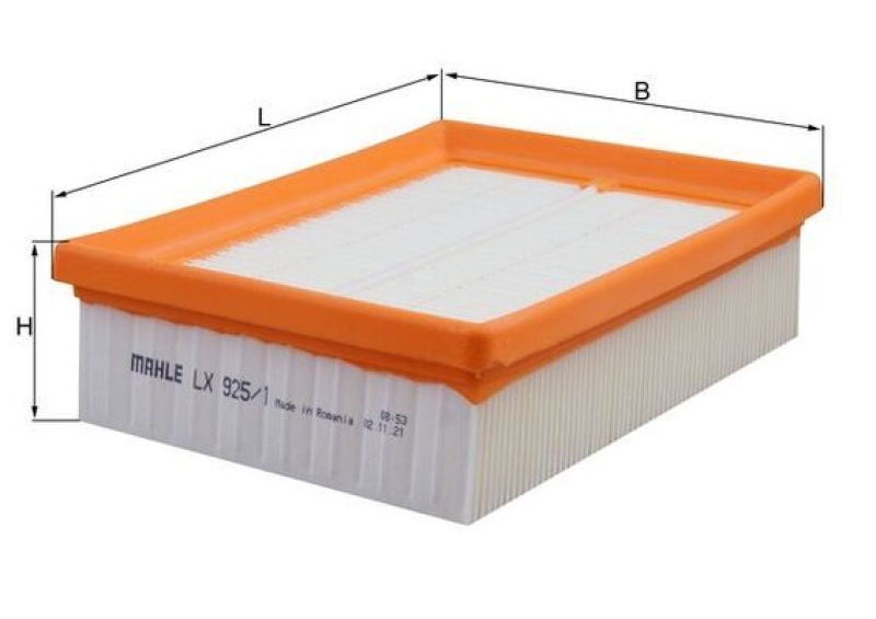 MAHLE Luftfilter LX 925/1