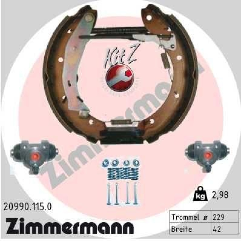 ZIMMERMANN Bremsbackensatz KIT Z 20990.115.0