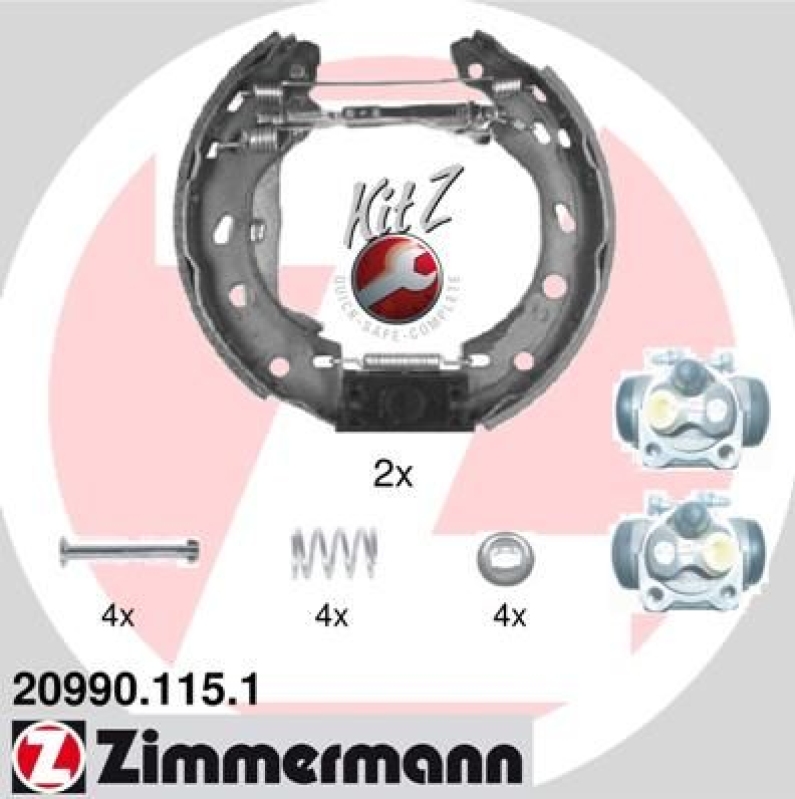 ZIMMERMANN Bremsbackensatz KIT Z