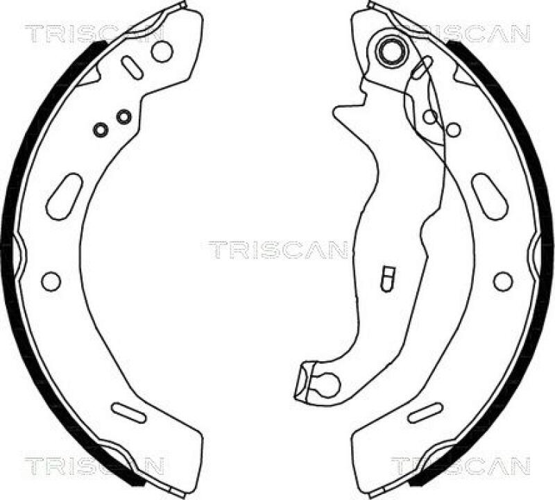 TRISCAN Brake Shoe Set