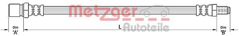 METZGER Brake Hose