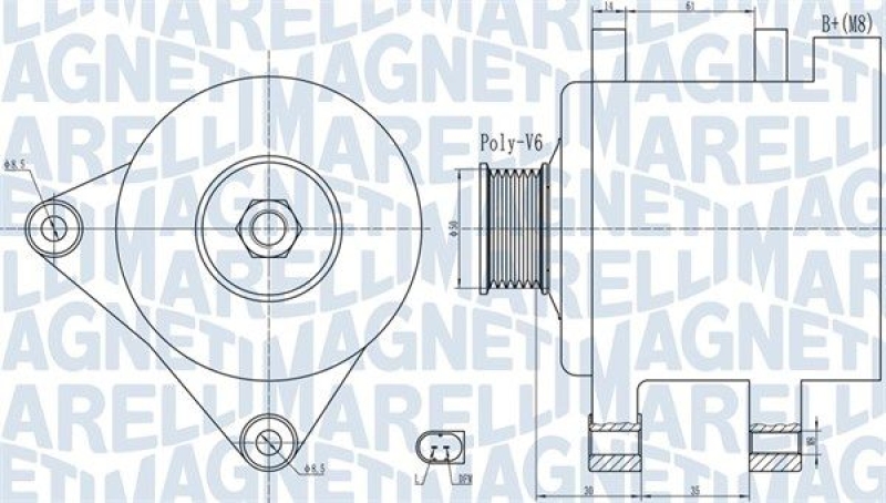 MAGNETI MARELLI Generator 63732056010