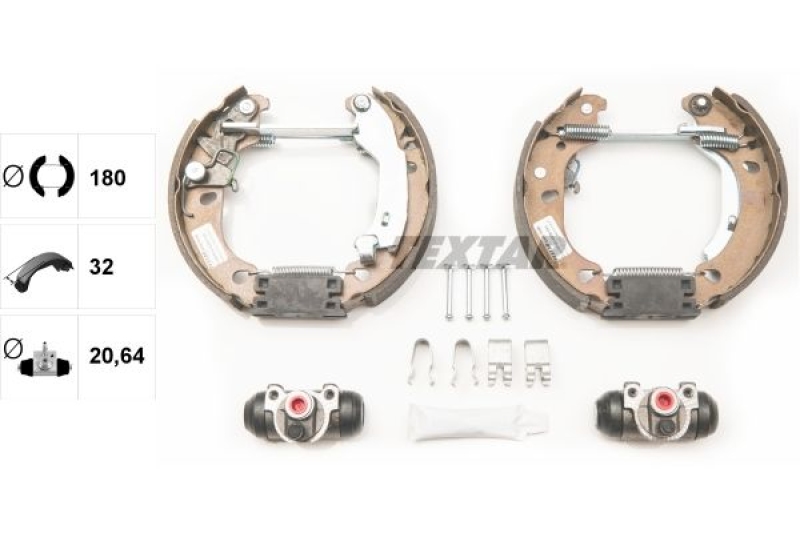 TEXTAR Brake Shoe Set Shoe Kit Pro