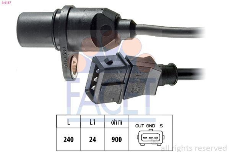 FACET Sensor, crankshaft pulse Made in Italy - OE Equivalent