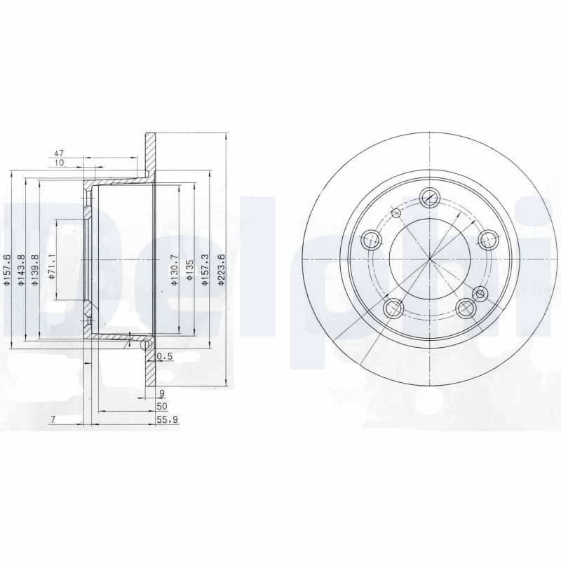 2x DELPHI Bremsscheibe