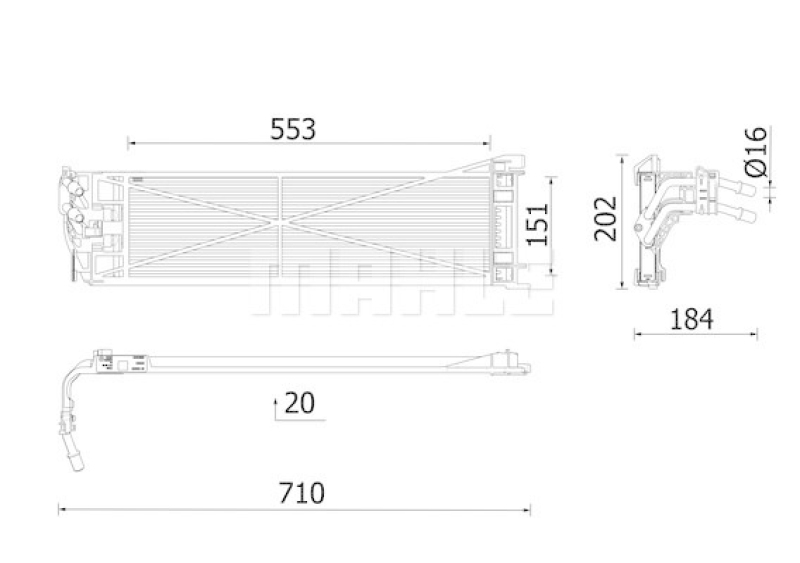 MAHLE Oil Cooler, automatic transmission BEHR *** PREMIUM LINE ***