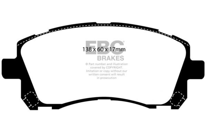 EBC Brakes High Performance Brake Pad Set