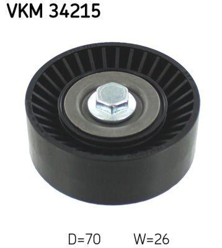 SKF Deflection/Guide Pulley, V-ribbed belt