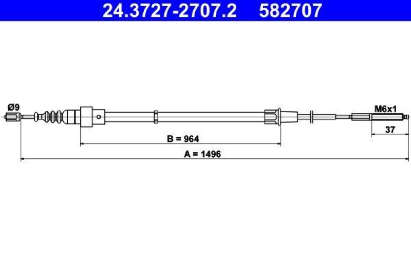 ATE Cable, parking brake