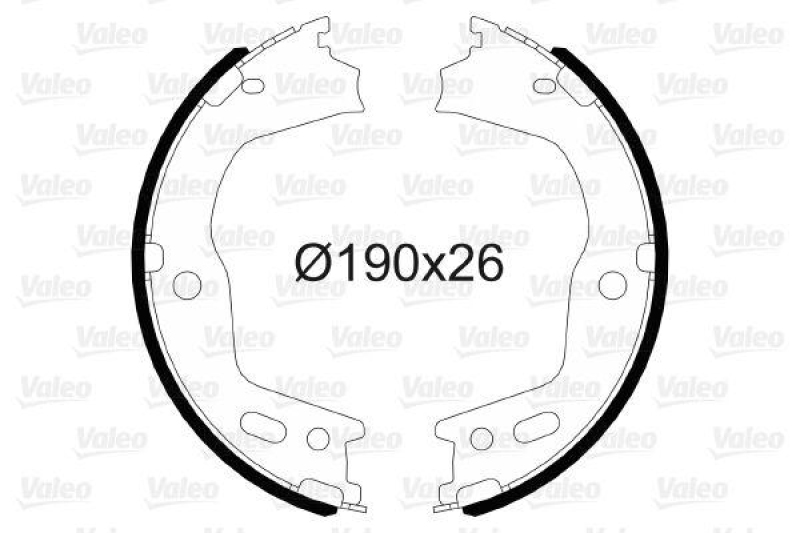 VALEO Bremsbackensatz, Feststellbremse 564166